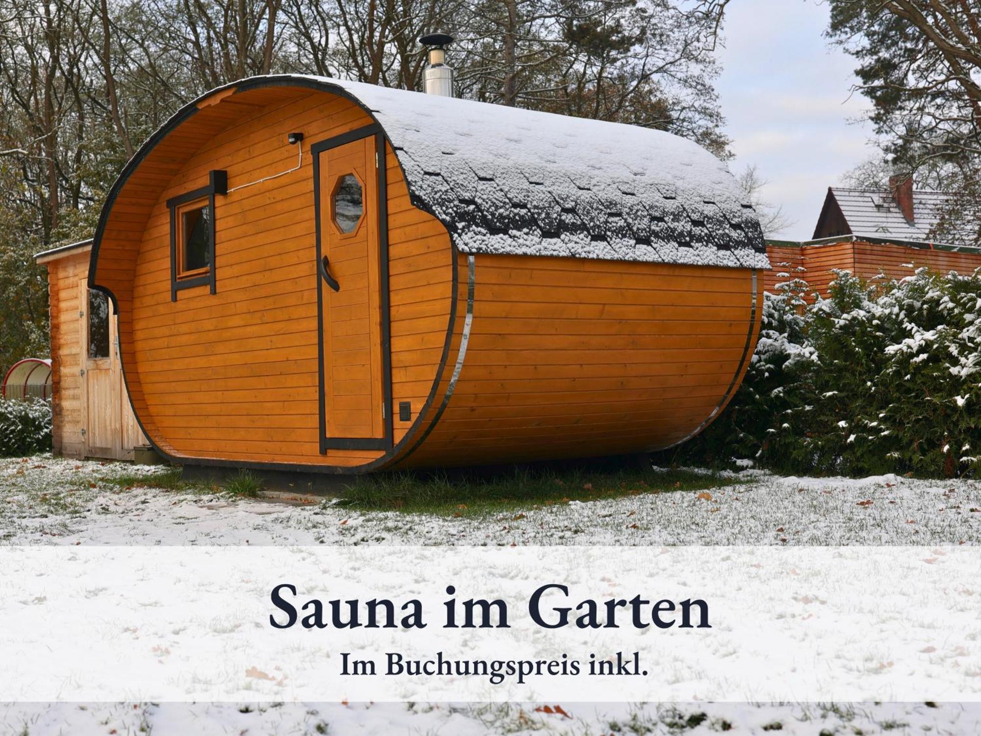 Fewo River I Wellnesstraum I Winterentspannung I Inkl Badefass I Kamin I Sauna Wendisch Rietz Eksteriør billede